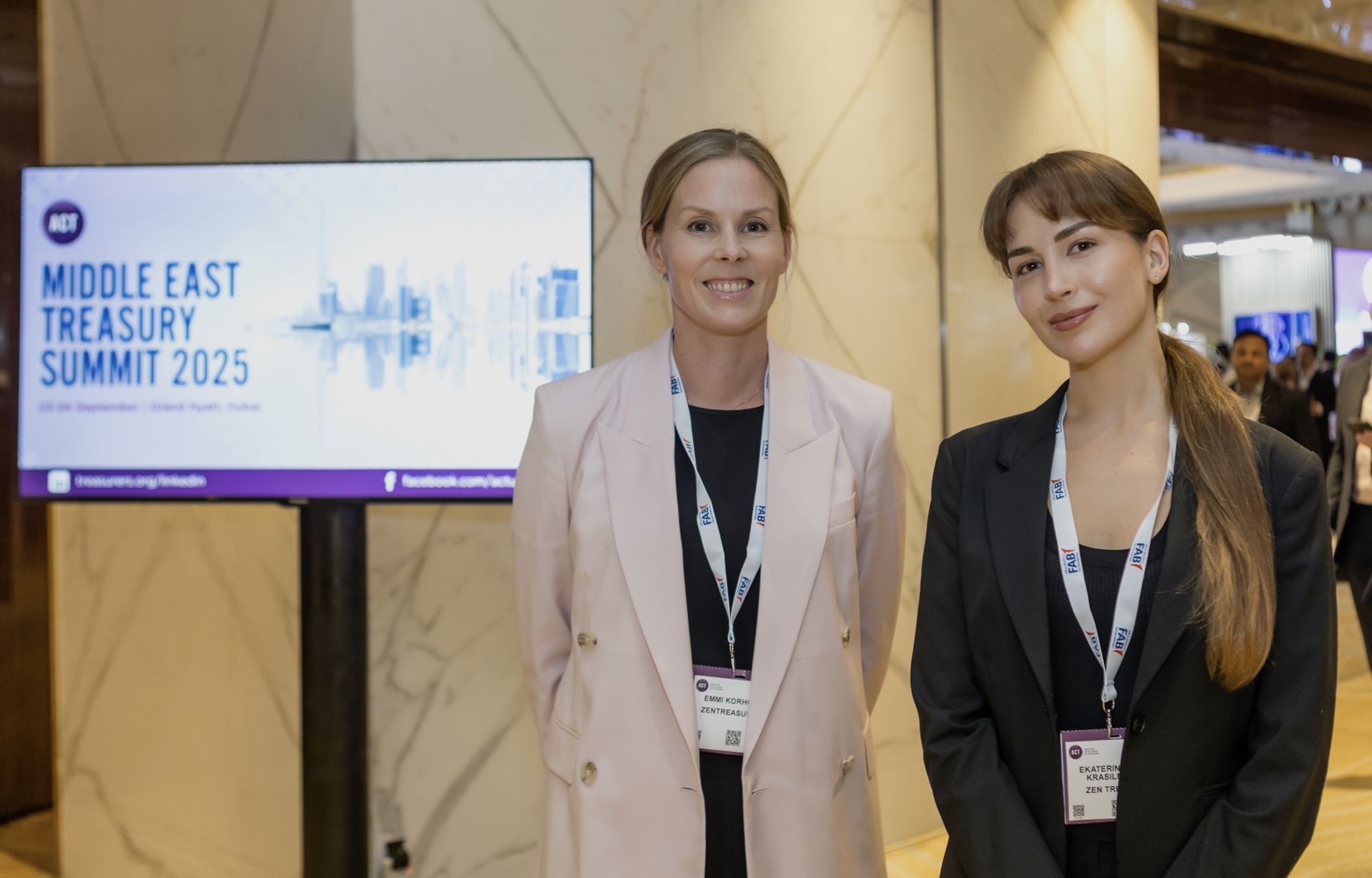 Emmi Korhonen and Ekaterina Krasilnikova at ACT Middle East Summit 2025
